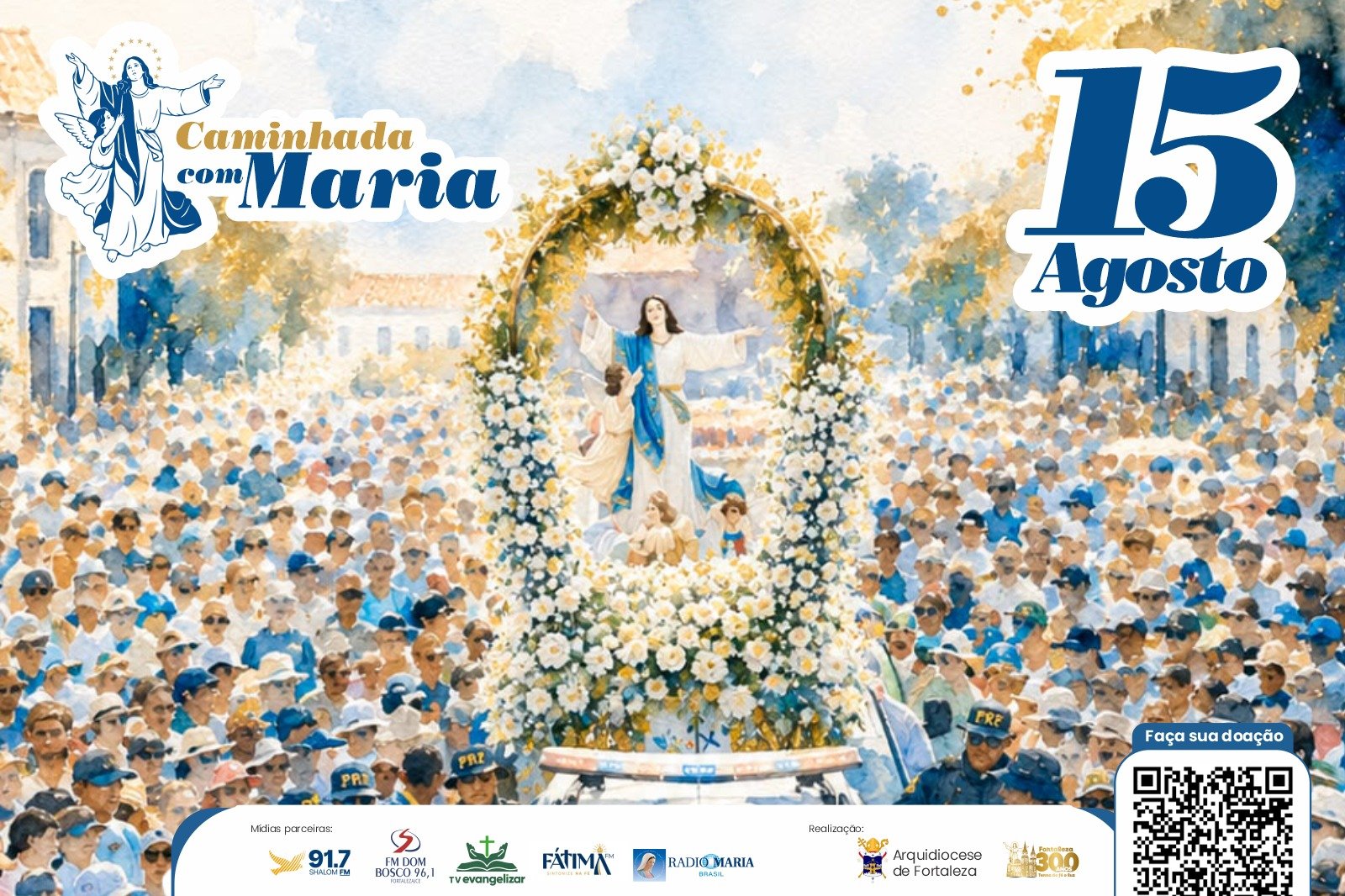 24ª Caminhada com Maria reúne milhares de fiéis em Fortaleza